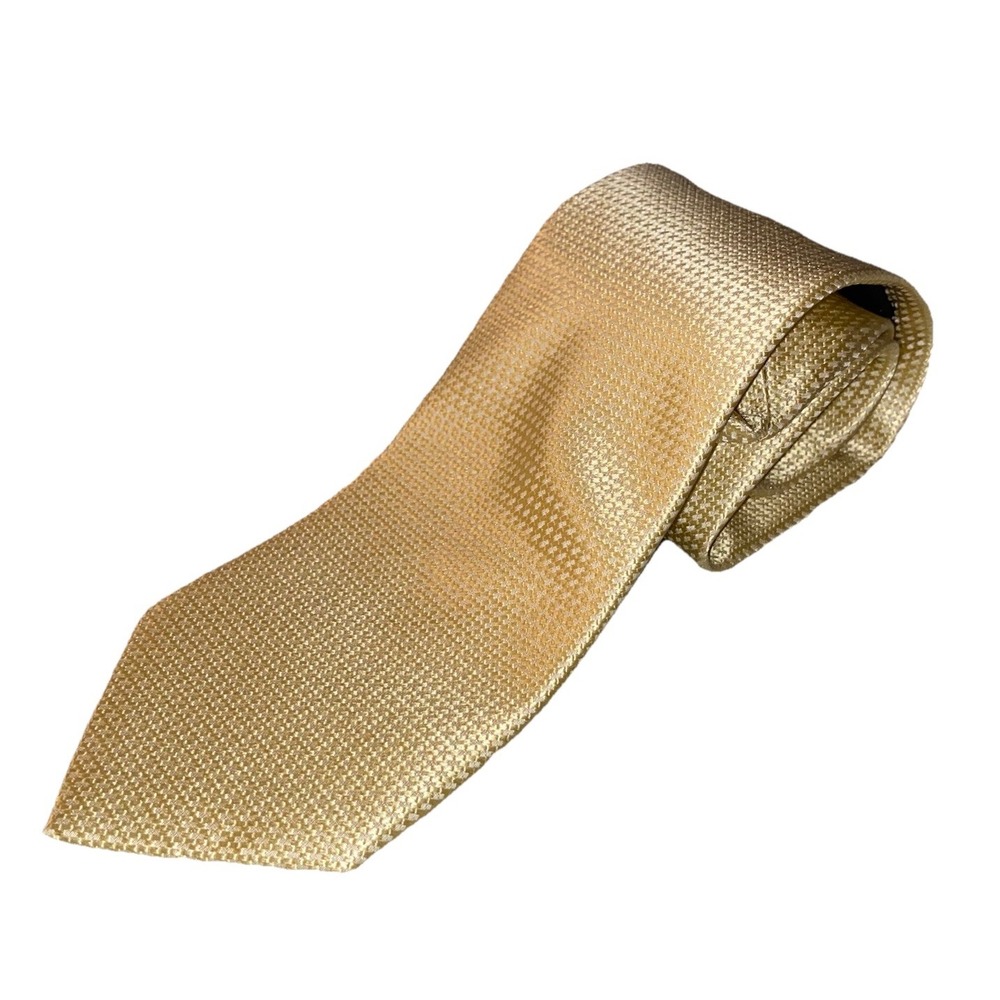 Parsley Luxury Menswear 100% Silk Yellow Men's Neck‎ Tie Handmade 58"x3.25"